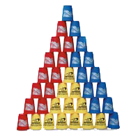 Stacked Colored Cups